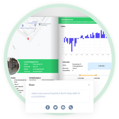 Wambla objectscan - unieke woningwaarde rapport voor makelaars - digitale rapport delen